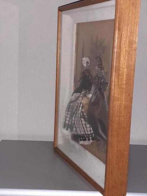 Diorama met op achterkant stempel van jaar 1932, Antiquités & Art, Antiquités | Autres Antiquités, Enlèvement ou Envoi