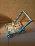 Little Dutch loopwagen met blokjes, Kinderen en Baby's, Speelgoed | Houten speelgoed, Ophalen of Verzenden, Zo goed als nieuw