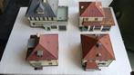 4 chalets résidentiels, Hobby & Loisirs créatifs, Trains miniatures | HO, Autres marques, Enlèvement ou Envoi, Comme neuf, Pont, Tunnel ou Bâtiment