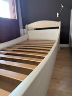 Massief éénpersoonsbed inclusief nachttafel, Ophalen, Gebruikt, 90 cm, Eenpersoons