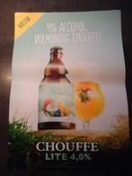 Br.d'Achouffe : Chouffe Lite 4,0% affiche A3 formaat, Ophalen of Verzenden, Zo goed als nieuw, Reclamebord, Plaat of Schild, Duvel