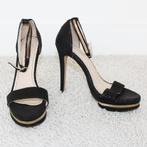 Prachtige Leren Supertrash Sandalen s25 (Maat 38) € 40,-, Supertrash, Verzenden, Zwart, Sandalen of Muiltjes