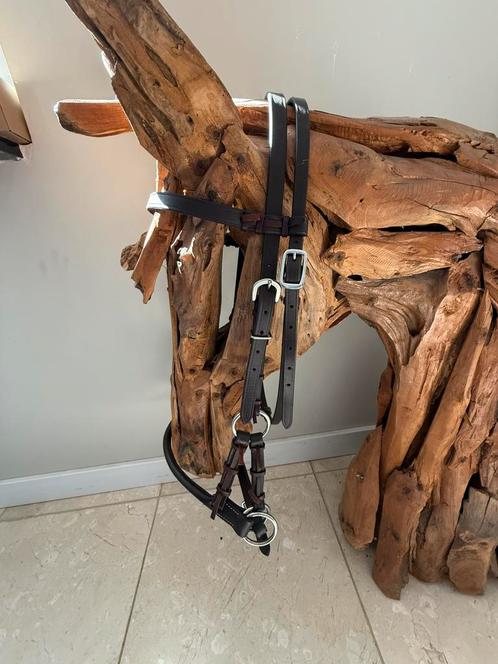 Nieuwe lederen bitloze hoofdstellen sidepull COB & FULL, Dieren en Toebehoren, Paarden en Pony's | Hoofdstellen en Tuigage, Nieuw