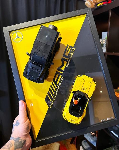 LEGO Mercedes AMG poster — Formaat 30x40 cm, Hobby en Vrije tijd, Modelauto's | 1:50, Zo goed als nieuw, Auto, Ophalen