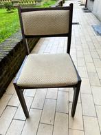 Donker houten stoelen, volledige set van 6, Maison & Meubles, Chaises, Brun, Enlèvement, Tissus, Cinq, Six Chaises ou plus
