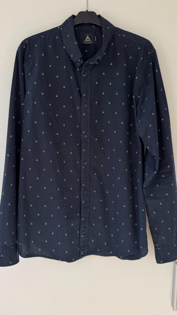Hemd (L) van Scotch & Soda, Kleding | Heren, Overhemden, Gedragen, Halswijdte 41/42 (L), Blauw, Verzenden