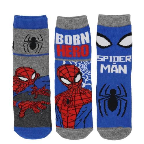 Spiderman Sokken - 3 paar - Marvel - Maat 31/34, Kinderen en Baby's, Kinderkleding | Schoenen en Sokken, Nieuw, Sokken, Jongen