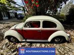 Volkswagen Beetle Oval 1956 | Route 66 auctions, Auto's, Oldtimers, Volkswagen, Wit, Bedrijf, Handgeschakeld