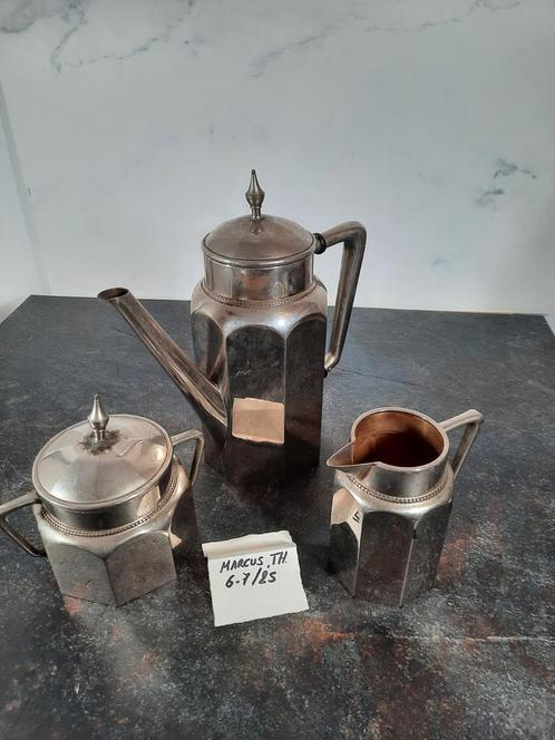 WMF verzilverd koffiesetje - dateert tussen 1903-1930, Antiek en Kunst, Antiek | Keukengerei, Ophalen of Verzenden