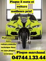 Marchand plaque Z voiture et moto controle technique transpo, Diensten en Vakmensen, Verhuur | Auto en Motor