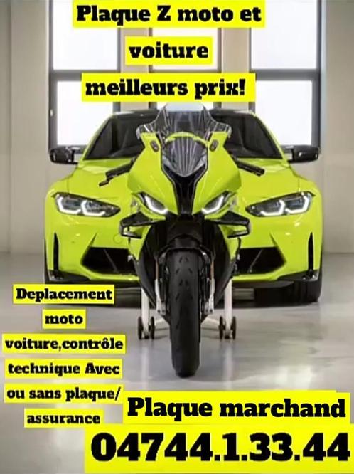 Marchand plaque Z voiture et moto controle technique transpo, Diensten en Vakmensen, Verhuur | Auto en Motor