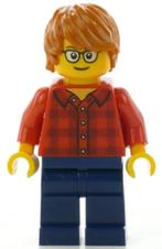 Lego figuur hol131 Red Plaid Flannel Shirt (3), Ophalen of Verzenden, Nieuw, Losse stenen, Lego