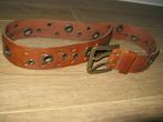 Stoere brede lederen riem , maat 85 Prima staat, Kleding | Dames, 80 tot 90 cm, Echt leder, Tailleriem, Ophalen of Verzenden