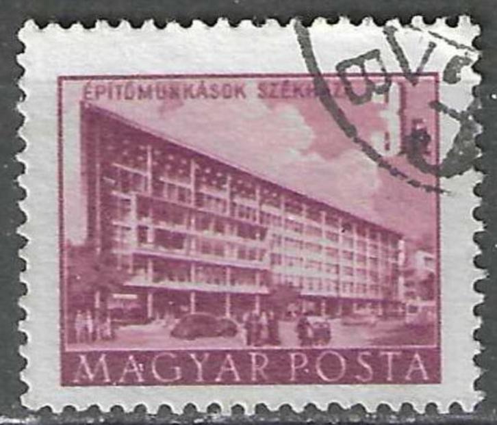 Hongarije 1951-1952 - Yvert 1010 - Heropbouwingsplan (ST), Postzegels en Munten, Postzegels | Europa | Hongarije, Verzenden