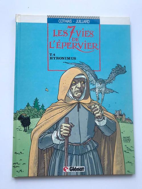 Les 7 vies de l'épervier T4 EO 1988 + dessin original signé, Boeken, Stripverhalen, Zo goed als nieuw, Eén stripboek, Ophalen of Verzenden