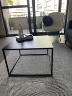 Bijzettafel / Salontafel zwart, Huis en Inrichting, Ophalen, Minder dan 45 cm, Metaal of Aluminium, Vierkant