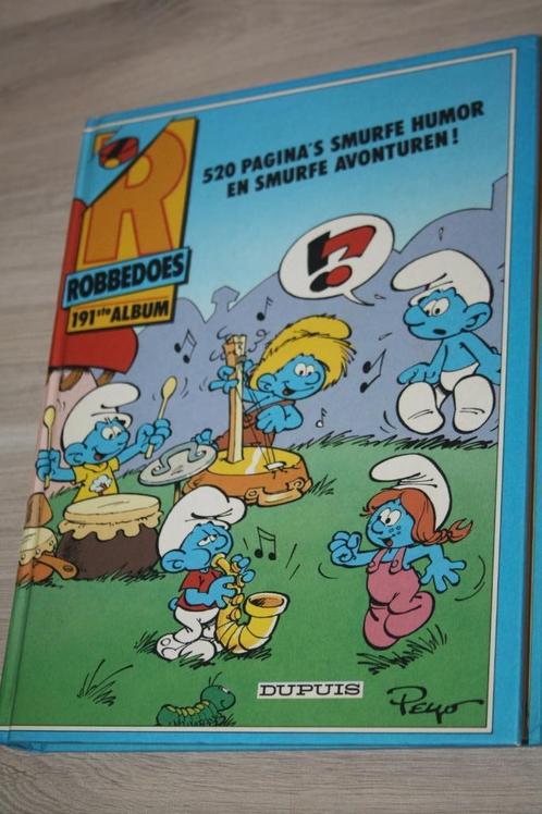Smurfen cover , boek ,robbedoes nr 191 , 1987-1988, Boeken, Stripverhalen, Gelezen, Eén stripboek, Ophalen of Verzenden