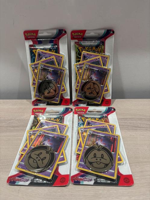 Scarlet & Violet: Gengar Premium Checklane Blister, Hobby en Vrije tijd, Verzamelkaartspellen | Pokémon, Foil, Ophalen of Verzenden