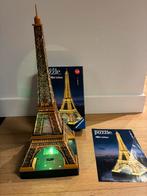 3d puzzel eiffeltoren night edition, Ophalen of Verzenden, Zo goed als nieuw