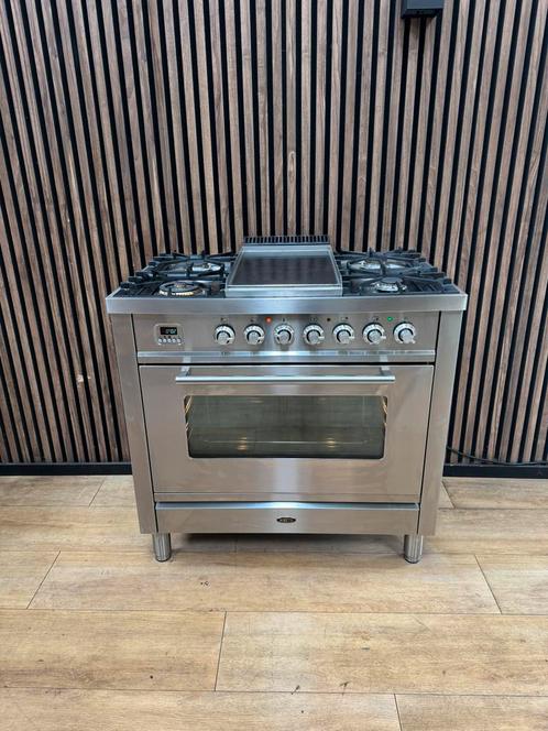 Zeer luxe Rvs Boretti Fornuis 90 cm breed (Gratis bezorgen), Tuin en Terras, Pizzaovens, Zo goed als nieuw, Ophalen of Verzenden