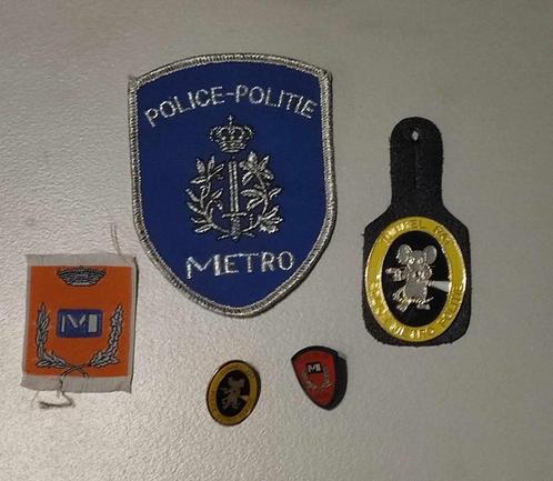 ex police metro lot politie gendarmerie patch badge breloque, Collections, Objets militaires | Général, Autres, Enlèvement ou Envoi