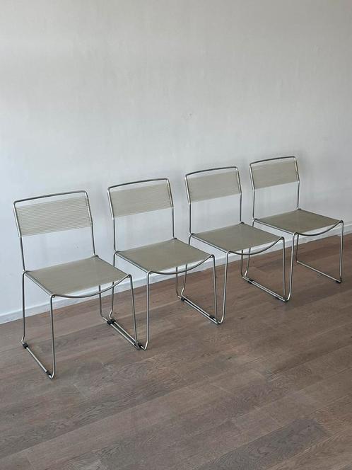 Vintage design Spaghetti stoelen, Belotti, set van 4, Antiek en Kunst, Antiek | Meubels | Stoelen en Sofa's, Ophalen