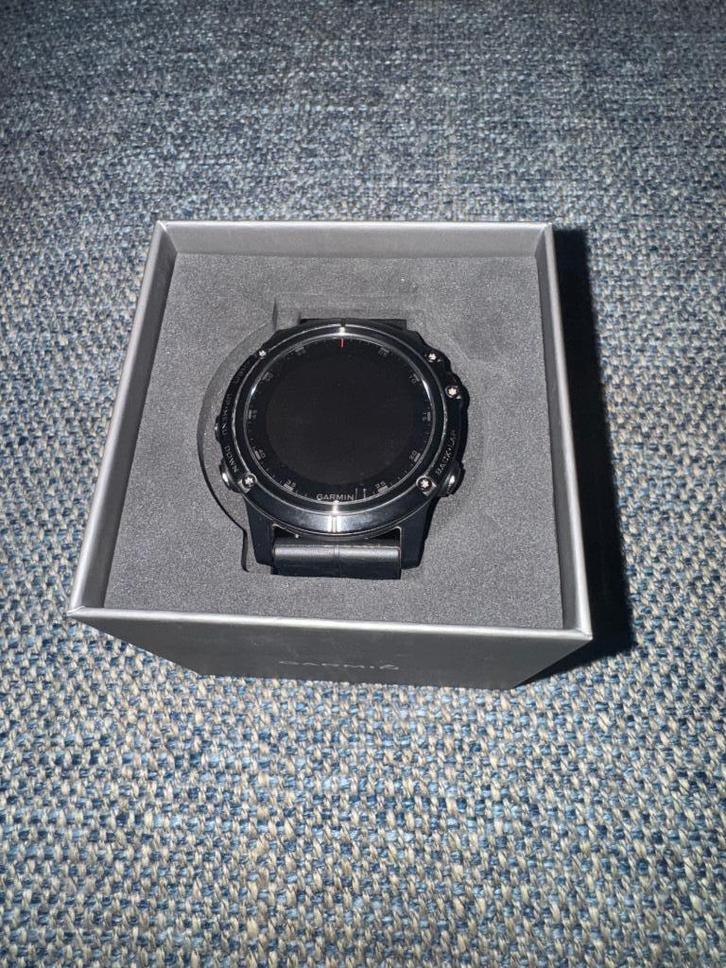 Garmin Fenix 5X plus, Handtassen en Accessoires, Sporthorloges, Nieuw, Zwart, Afstand, Calorieverbanding, Conditie, GPS, Hartslag