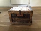 Houten koffer, Huis en Inrichting, Woonaccessoires | Kisten, Minder dan 50 cm, Minder dan 50 cm, Eikenhout, 50 tot 75 cm