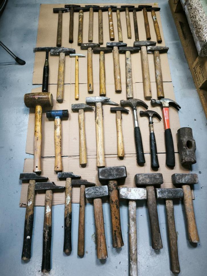 lot van 39 hamers, Doe-het-zelf en Bouw, Gereedschap | Handgereedschap, Gebruikt, Ophalen of Verzenden