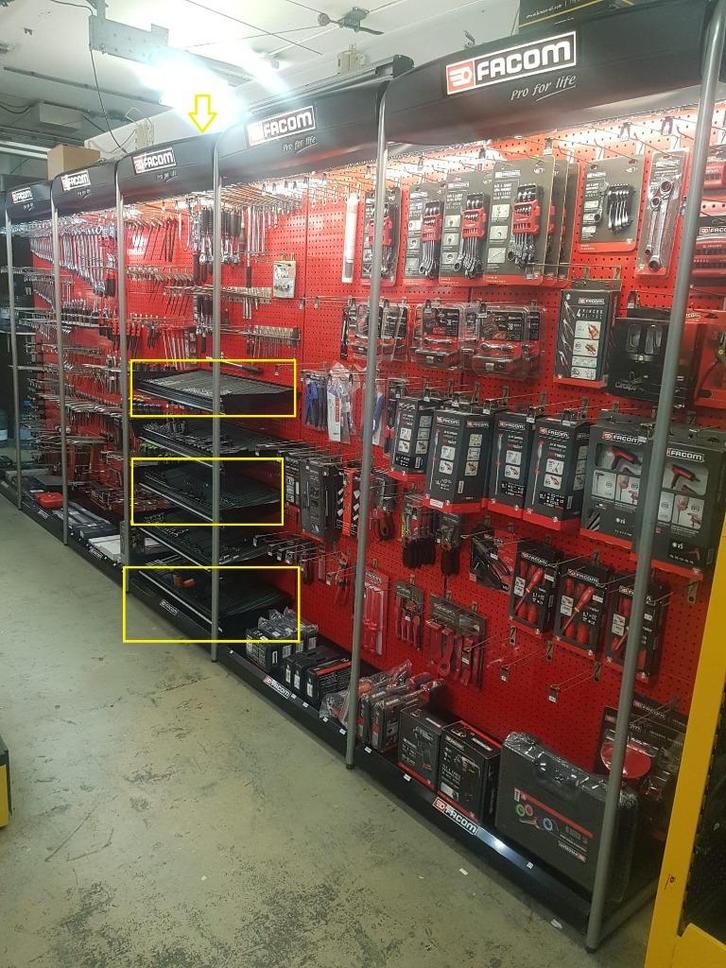 Facom Winkel Rek Onderdelen, Doe-het-zelf en Bouw, Werkbanken, Gebruikt, 70 tot 120 cm, Ophalen