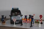 Playmobil police barrage routier avec voiture, Ophalen of Verzenden, Gebruikt, Complete set