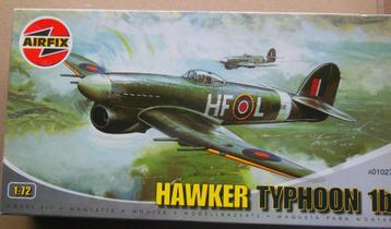 Hawker Typhoon Airfix 1/72ième, Envoi, Neuf, 1:72 à 1:144, Avion