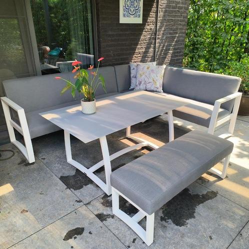 Terras Lounge Design Set-TOP als NIEUW!!!, Jardin & Terrasse, Ensembles de jardin, Neuf, Sets de jardin, Aluminium, 8 places, Banque