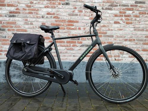 Batavus e fonQ elektrische herenfiets, Fietsen en Brommers, Elektrische fietsen, Zo goed als nieuw, Batavus, 51 tot 55 cm, 50 km per accu of meer