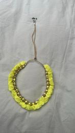 Ketting, Handtassen en Accessoires, Kettingen, Ophalen, Zo goed als nieuw, Geel