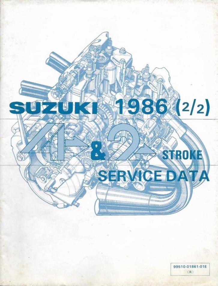 Suzuki Servicedata 1986, Motoren, Handleidingen en Instructieboekjes, Suzuki, Ophalen