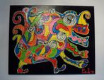 Modern abstract kunstwerk van Nederlands kunstenaar, Ophalen of Verzenden
