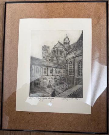Gelimiteerd werk van Constant Dekegel Abdij Grimbergen 1984 beschikbaar voor biedingen