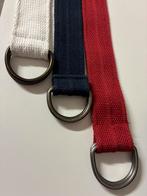 3 ceintures unisexes en coton, Enlèvement ou Envoi, Comme neuf, Rouge