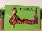 Metalen reclamebord Tigra, Verzamelen, Merken en Reclamevoorwerpen, Ophalen of Verzenden, Nieuw, Reclamebord