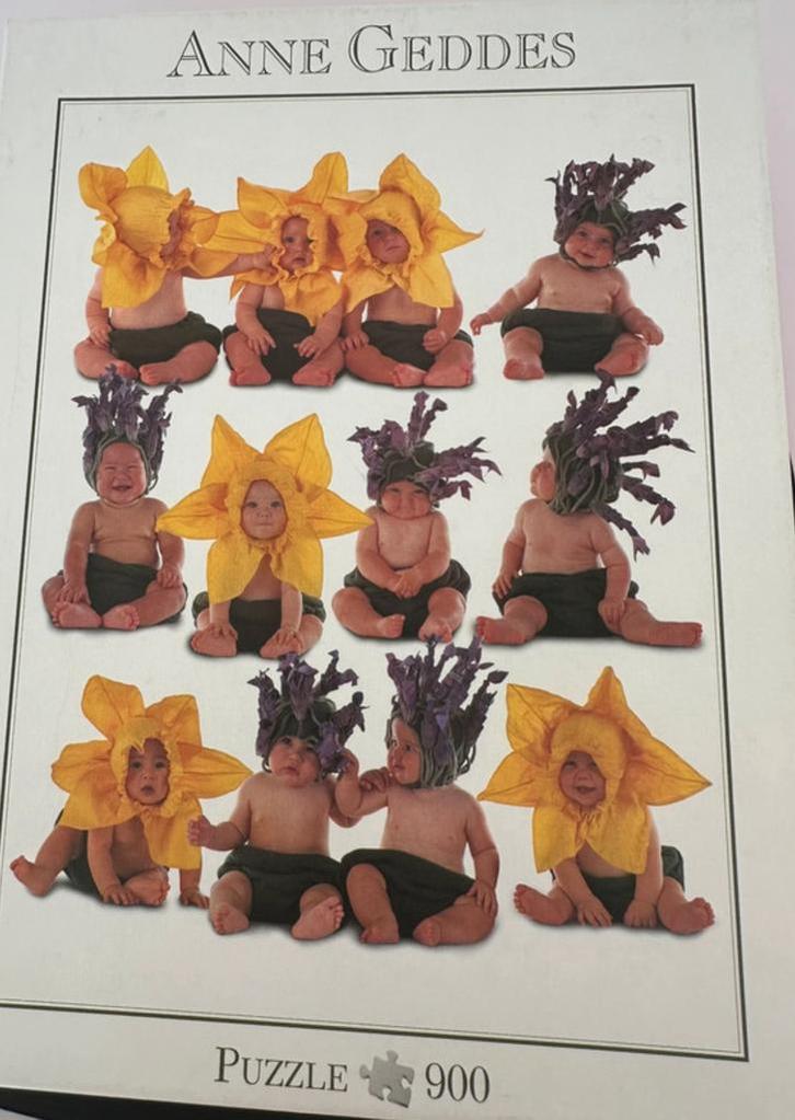 Puzzle « Les bébés comme des plantes » 900p par Anne Geddes, Hobby & Loisirs créatifs, Sport cérébral & Puzzles, Comme neuf, Enlèvement ou Envoi