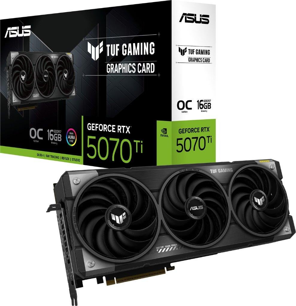 ASUS TUF Gaming GeForce RTX 5070 Ti OC Edition, Informatique & Logiciels, Cartes vidéo, Comme neuf, Enlèvement, PCI-Express 5
