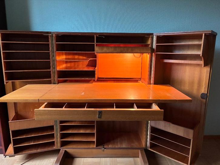 Bureau-in-een-kast, Huis en Inrichting, Bureaus, Gebruikt, Bureau, Ophalen