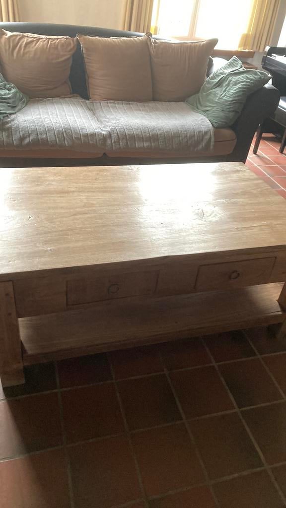 Salontafel teak, Ophalen, Zo goed als nieuw