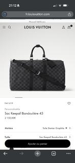 Sac Keepall 45 Vuitton, Bijoux, Sacs & Beauté, Sacs | Sacs Femme, Enlèvement, Utilisé, Noir, Sac à bandoulière
