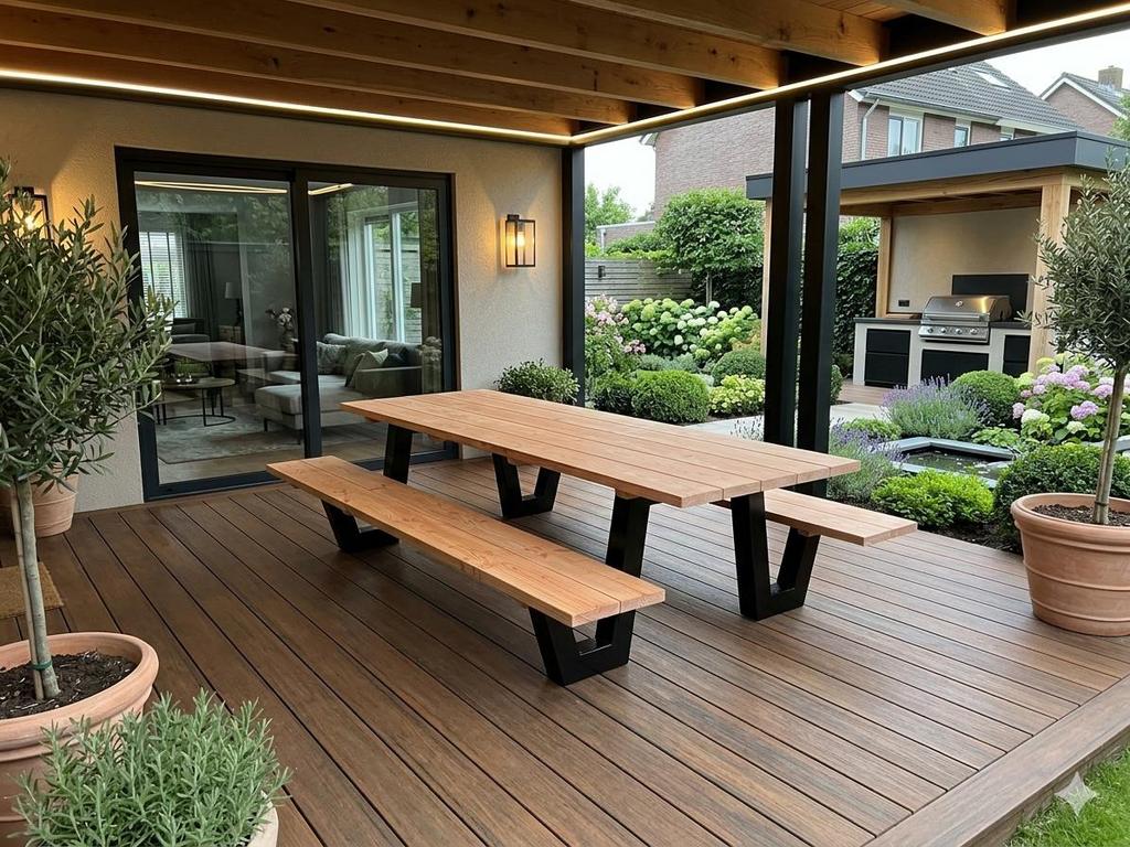 Douglas hout tuintafel tafel Douglashout | Steigerhout, Ophalen of Verzenden, Nieuw, Hout