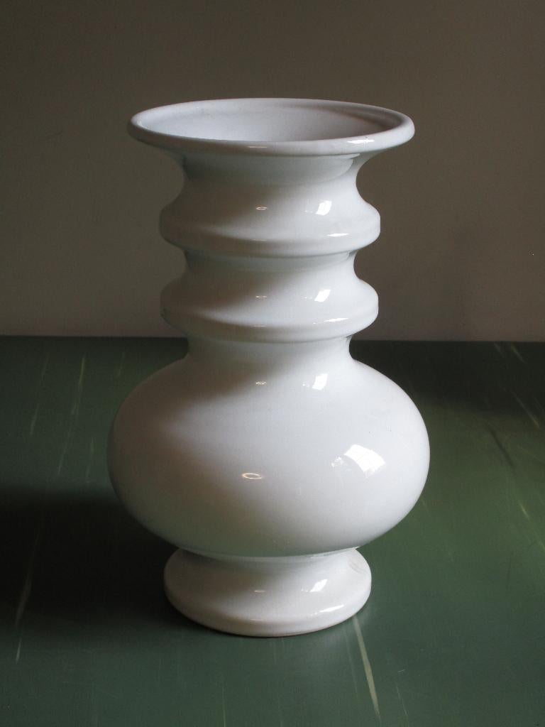 witte vaas, Ophalen of Verzenden, Zo goed als nieuw, Wit, Minder dan 50 cm