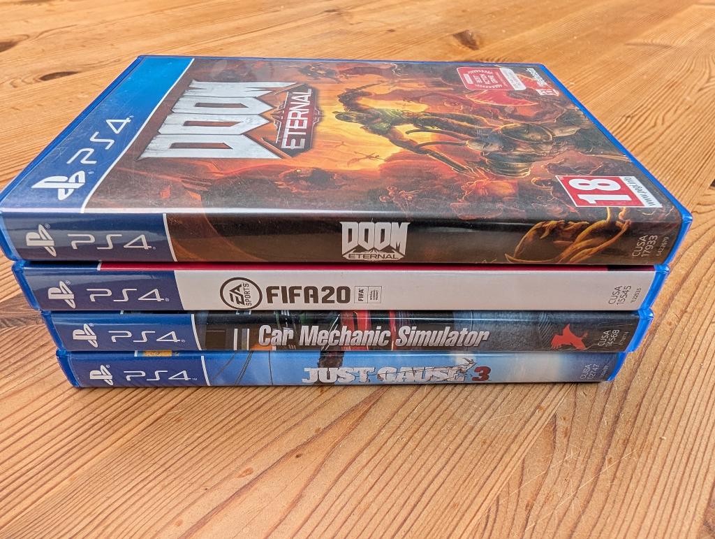 Lot van 4 PS4 games, Ophalen, Zo goed als nieuw