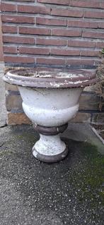 Brocante Franse stenen tuinvaas/bloempot/bloembak, Ophalen