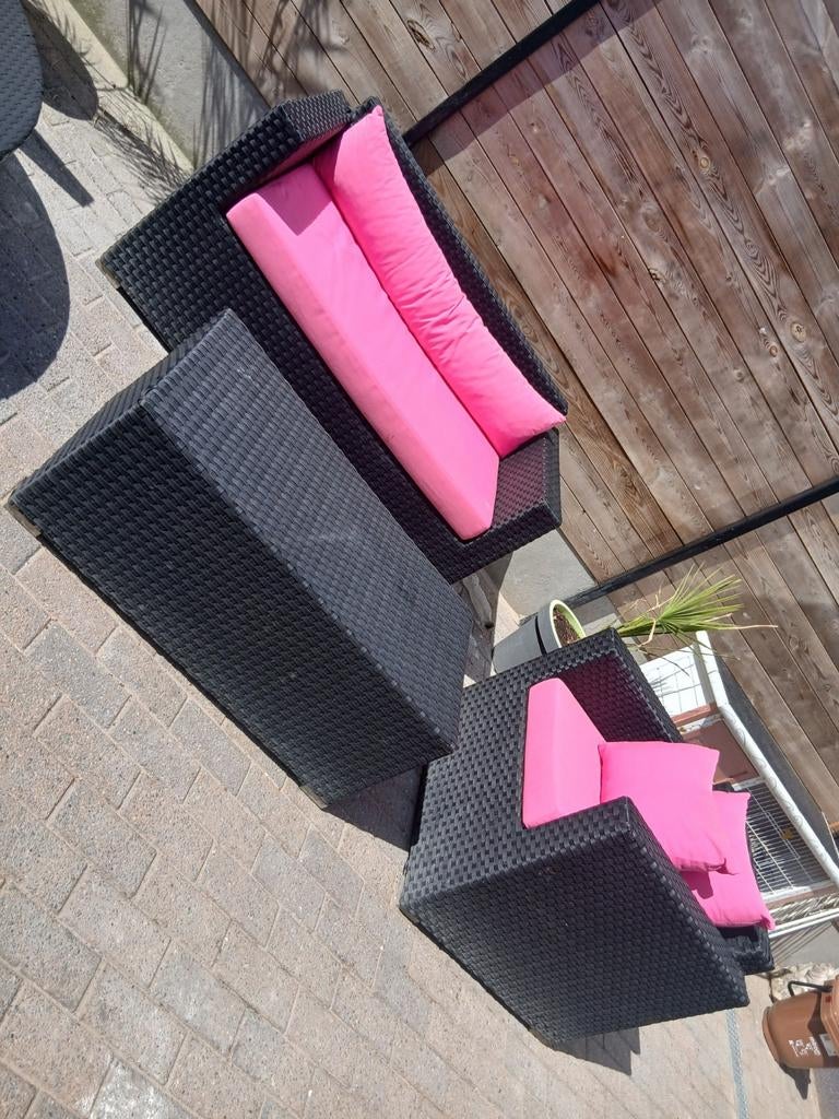 Ensemble de salon avec coussins, Jardin & Terrasse, Enlèvement